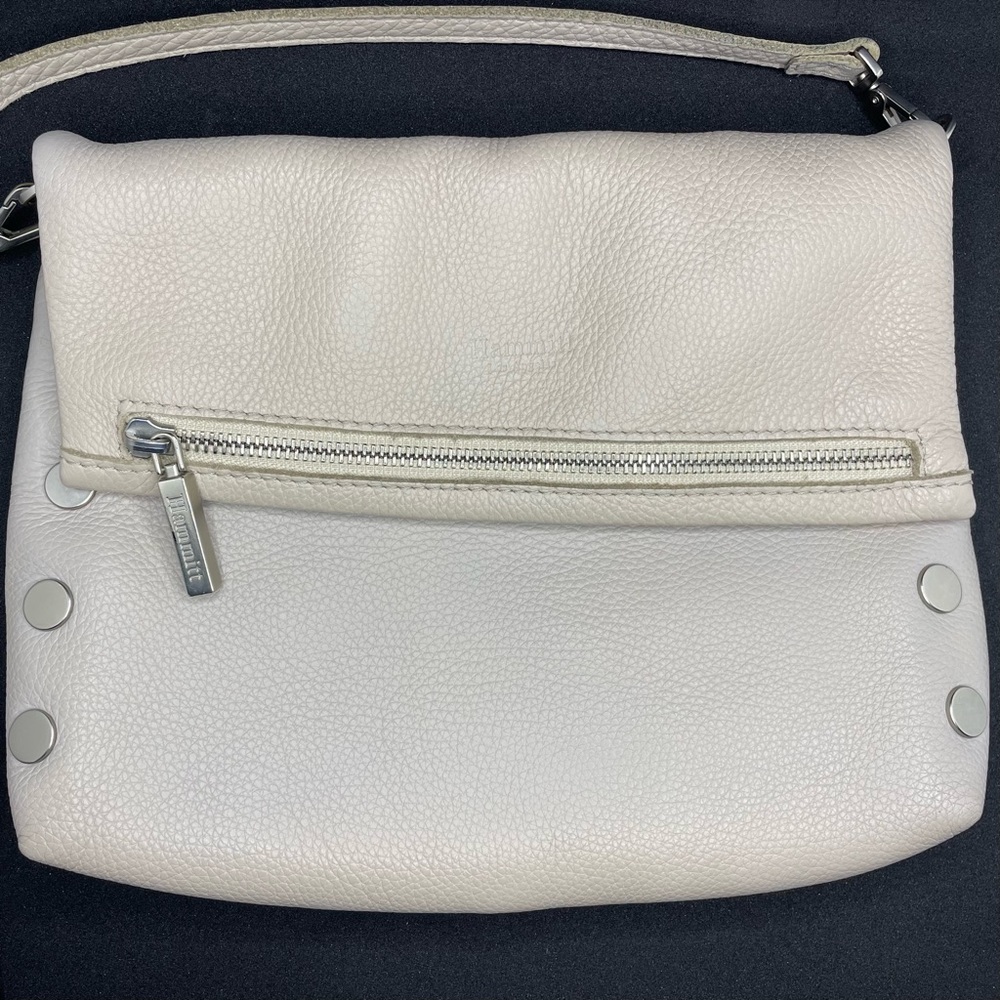Hammitt VIP Medium Clutch Crossbody Beige, Looks New
